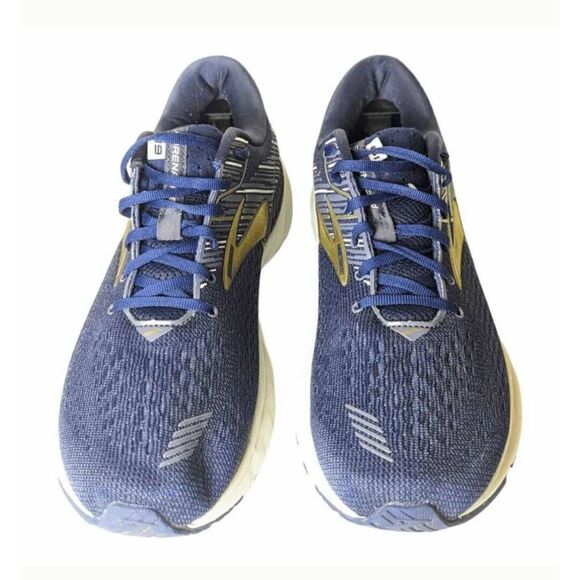 BROOKS Adrenaline GTS 19 'Navy Gold' Running Shoes Size 12D - Picture 4 of 11